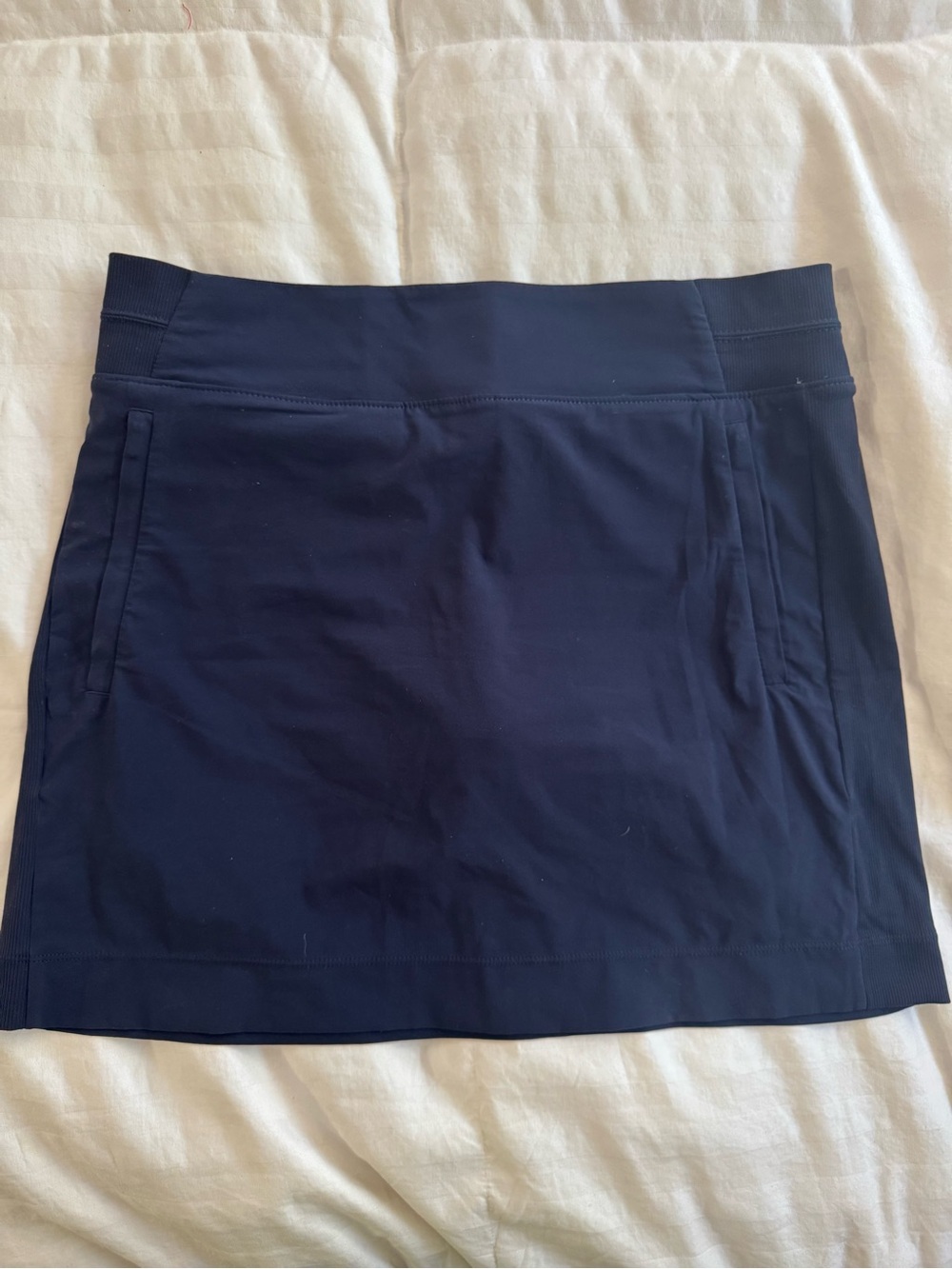 Athleta Navy Athletic Skirt with Built-In Short